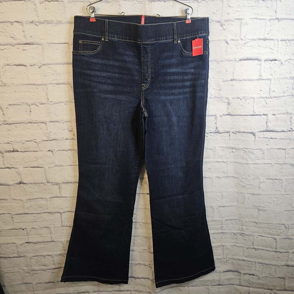 SPANX Flare Womens Jeans Size 3x 3T Stretch Pullover Pants Classic NWT